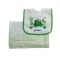 Set Babero + Toallita Color Verde