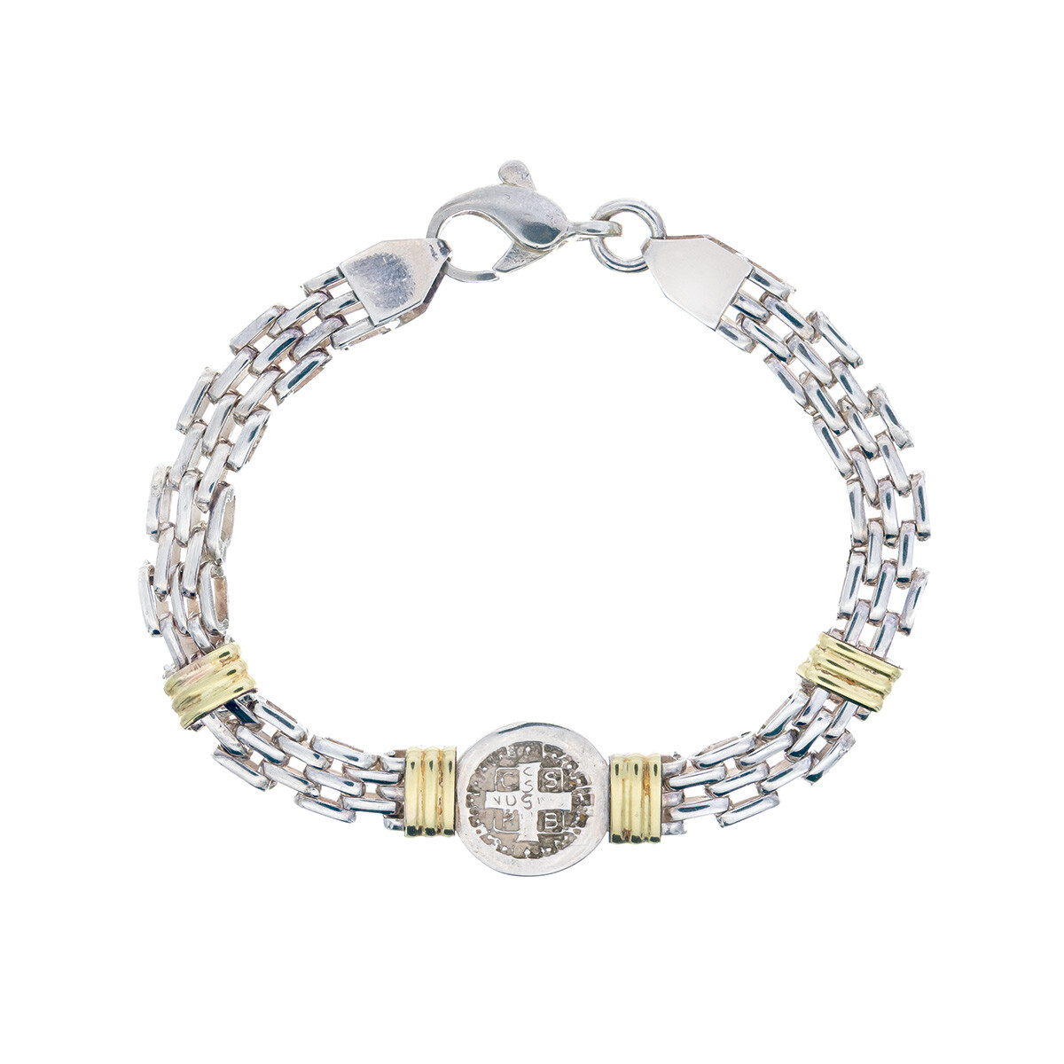 Pulsera de Plata 925 y double, SAN BENITO 