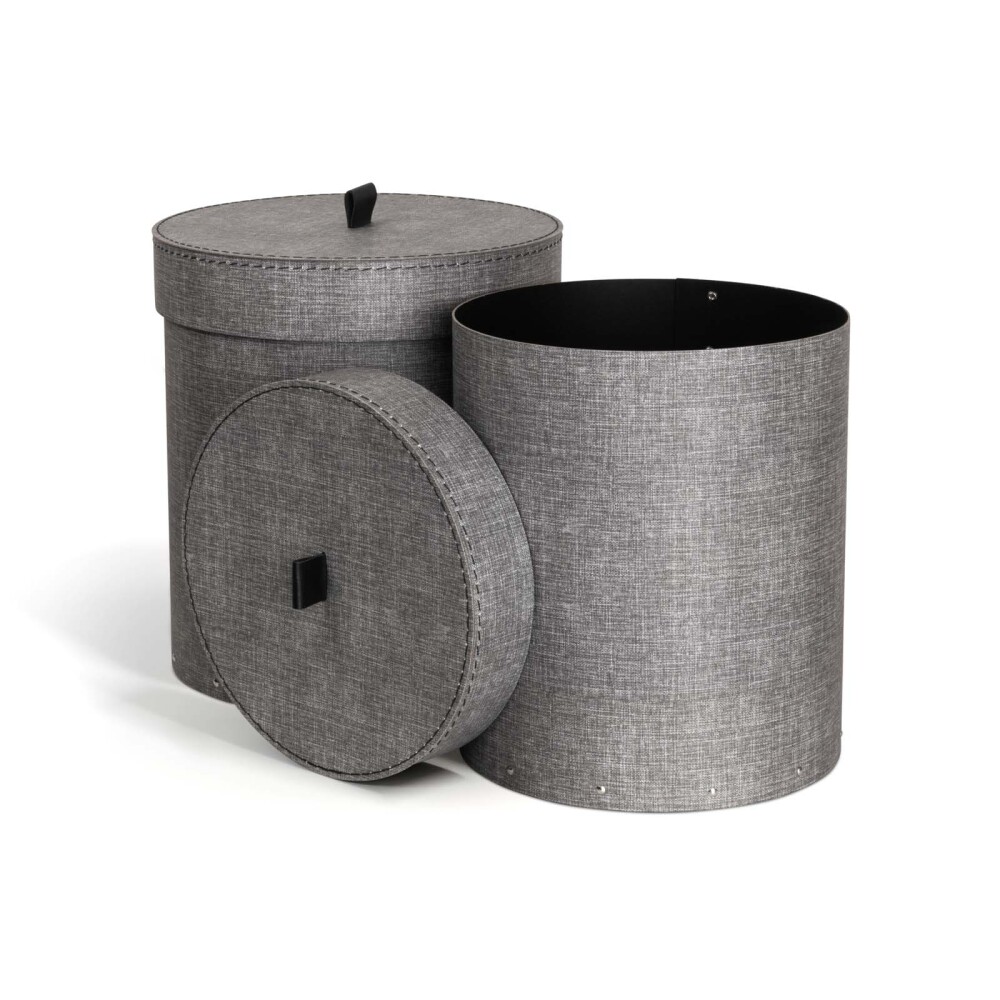 SET 2 CAJAS PAPEL GRIS ANTON
