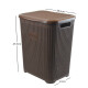 Canasto organizador para ropa 45lts MARRON OSCURO