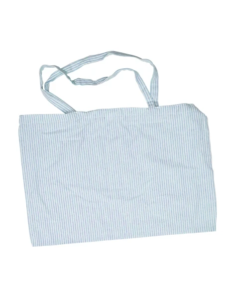 BOLSA ALGODÓN 40x60CM CELESTE CON LINEAS BOLSA ALGODÓN 40x60CM CELESTE CON LINEAS