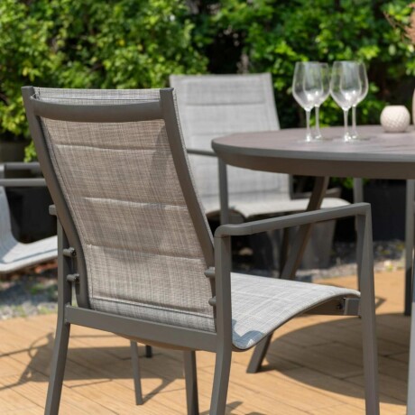 Silla Acolchada De Jardín RUSTICO Urbanite Malla 3D - Gris Silla Acolchada De Jardín RUSTICO Urbanite Malla 3D - Gris