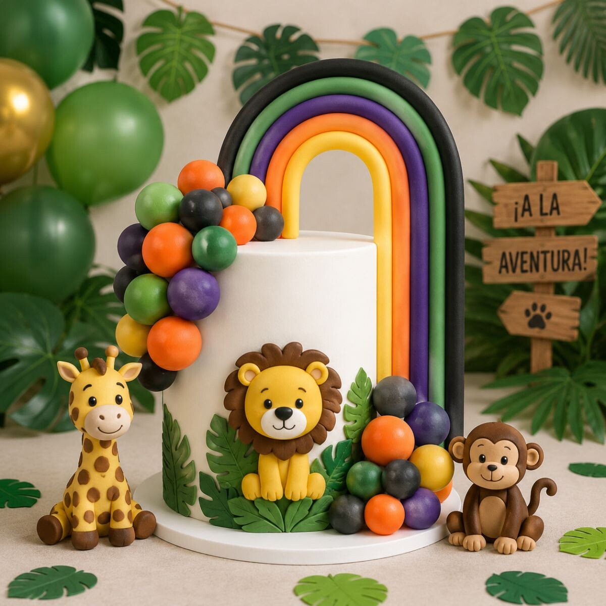 Topping Medio Arcoiris - Marron 