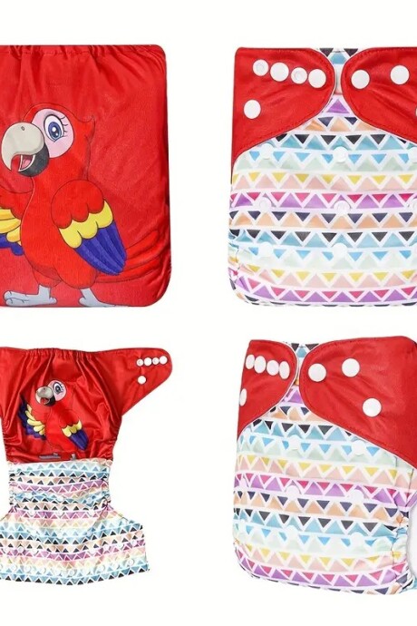 Pañal ecológico waterproof con inserto incluído Papagayo