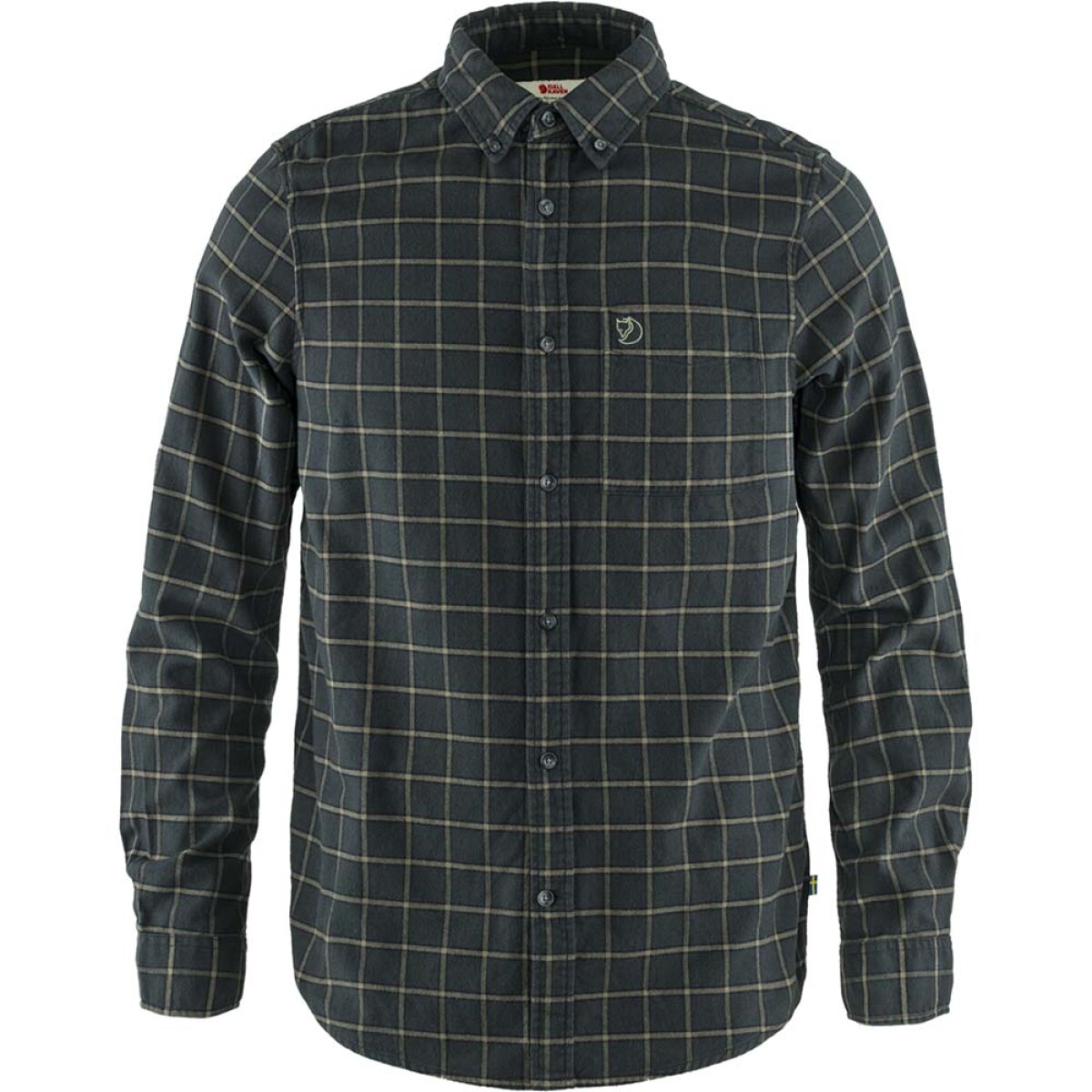 Camisa Fjallraven Ovik Flannel Shirt M Hombre - Dark Grey 