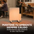 Estufa Radiador Aceite Panel Calefactor 600w Temp. Regulable Blanco