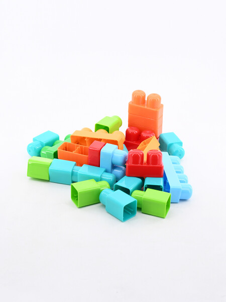 AUTITO CON BLOQUES x 25 PIEZAS MULTICOLOR