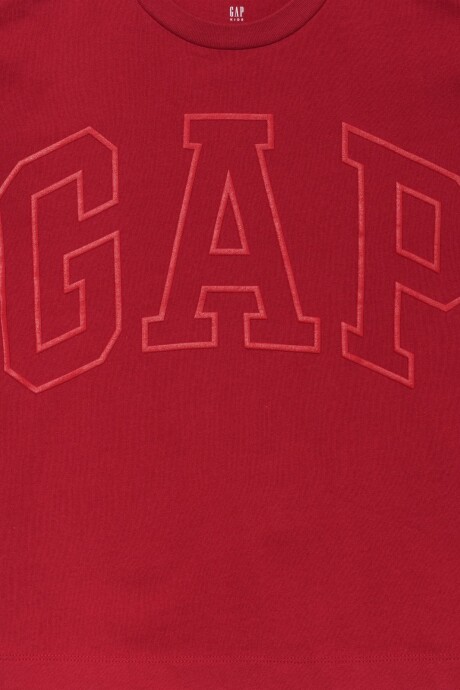Remera Logo Gap Niño Modern Red