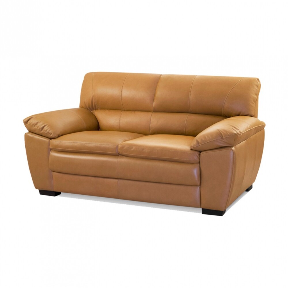 Sillón 100% Cuero - 2 Cuerpos Premium Camel