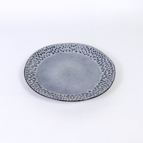 PLATO PLAYO CERAMICA GRIS COMB P/POSTRE 21CM Unica