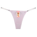 Tanga Colaless Ajustable De Algodón Lila