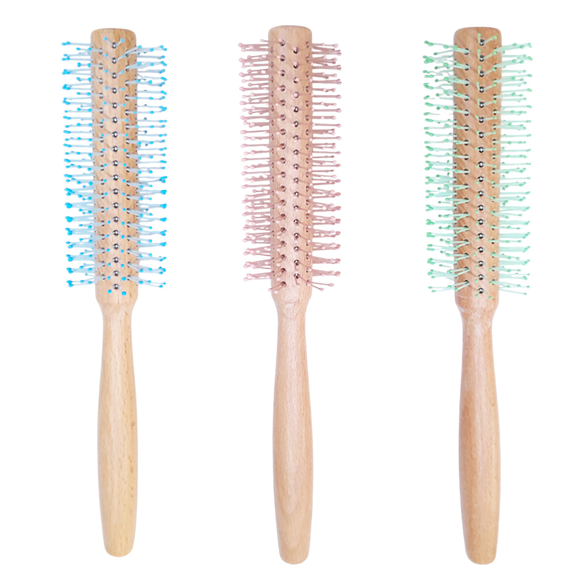 Cepillo de pelo de madera redondo 23x4.5cm - Cepillo De Pelo De Madera Redondo 23x4.5cm 