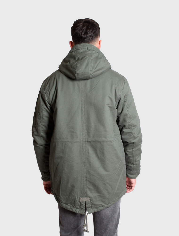 Campera de Gabardina Pesada Verde