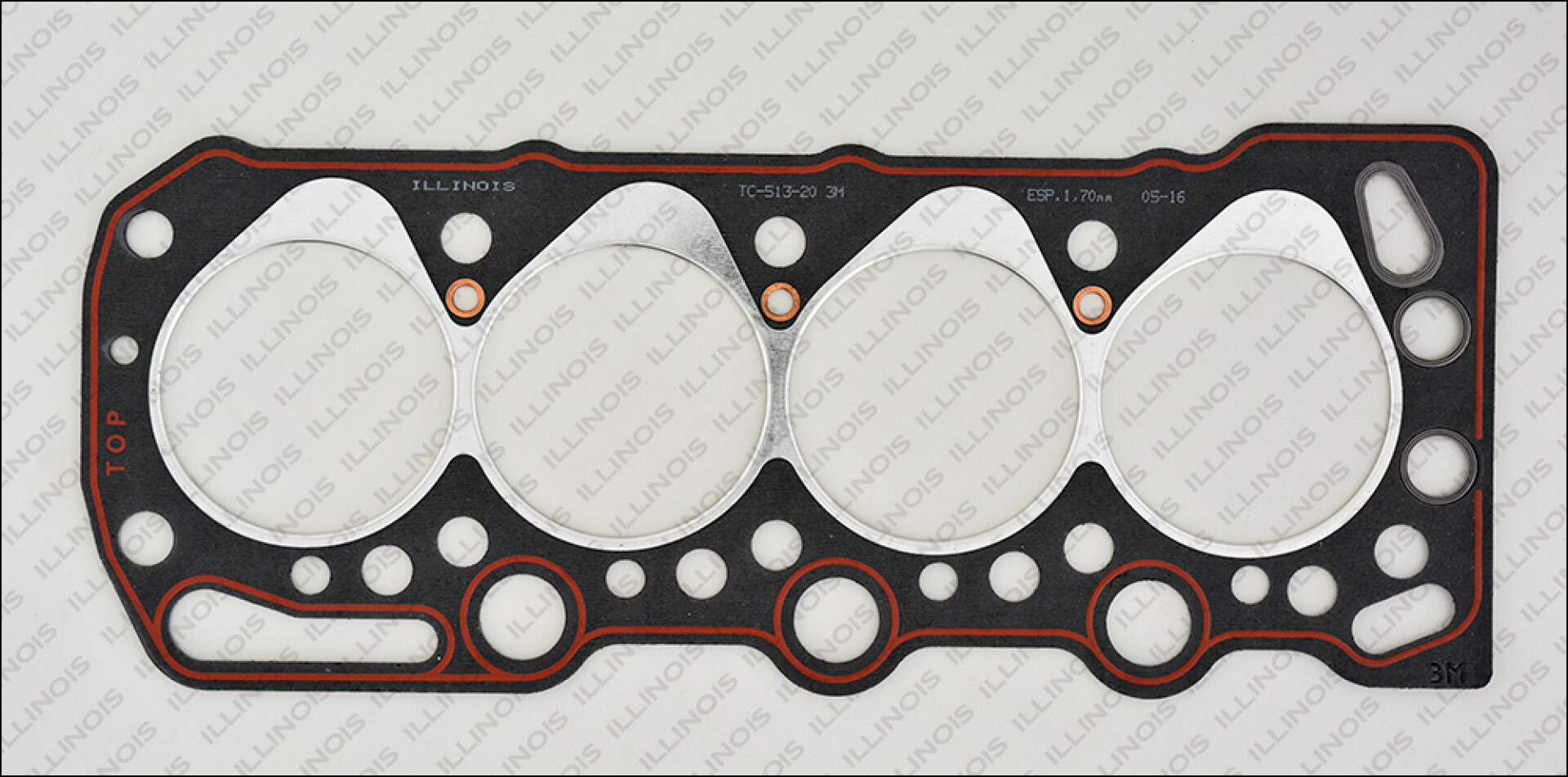 JUNTA CHEVROLET TAPA CILINDROS CORSA DIESEL ISUZU 1.7D TD (3M) ILLINOIS 