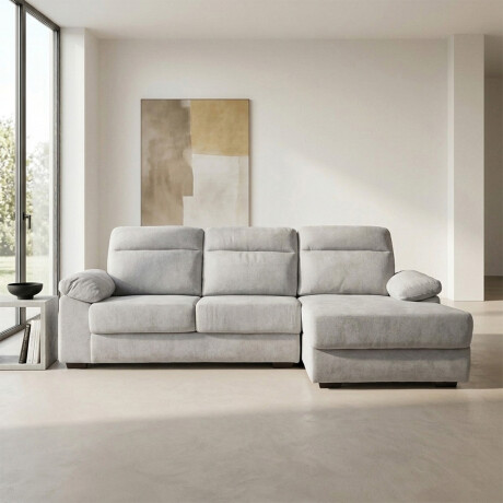 Rinconera Owen - Tela Microfibra - Chaise derecho 12073 (Greige)