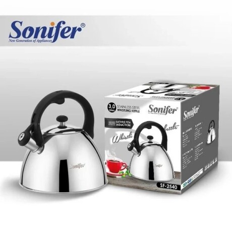 Pava Sonifer Sf-2540 3l Acero Inox Silbato Inducción Pava Sonifer Sf-2540 3l Acero Inox Silbato Inducción