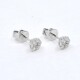 Caravanas En Oro 18K Blanco Y Brillantes Caravanas En Oro 18K Blanco Y Brillantes