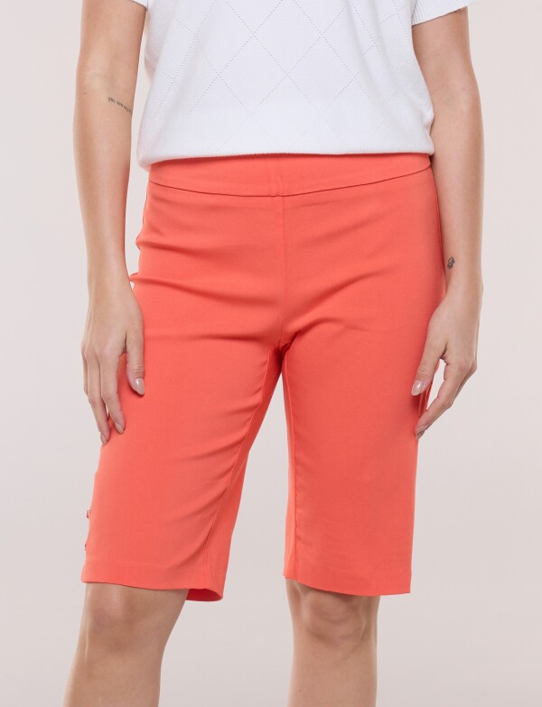 Bermuda Pull On Hebillas En Ruedo CORAL