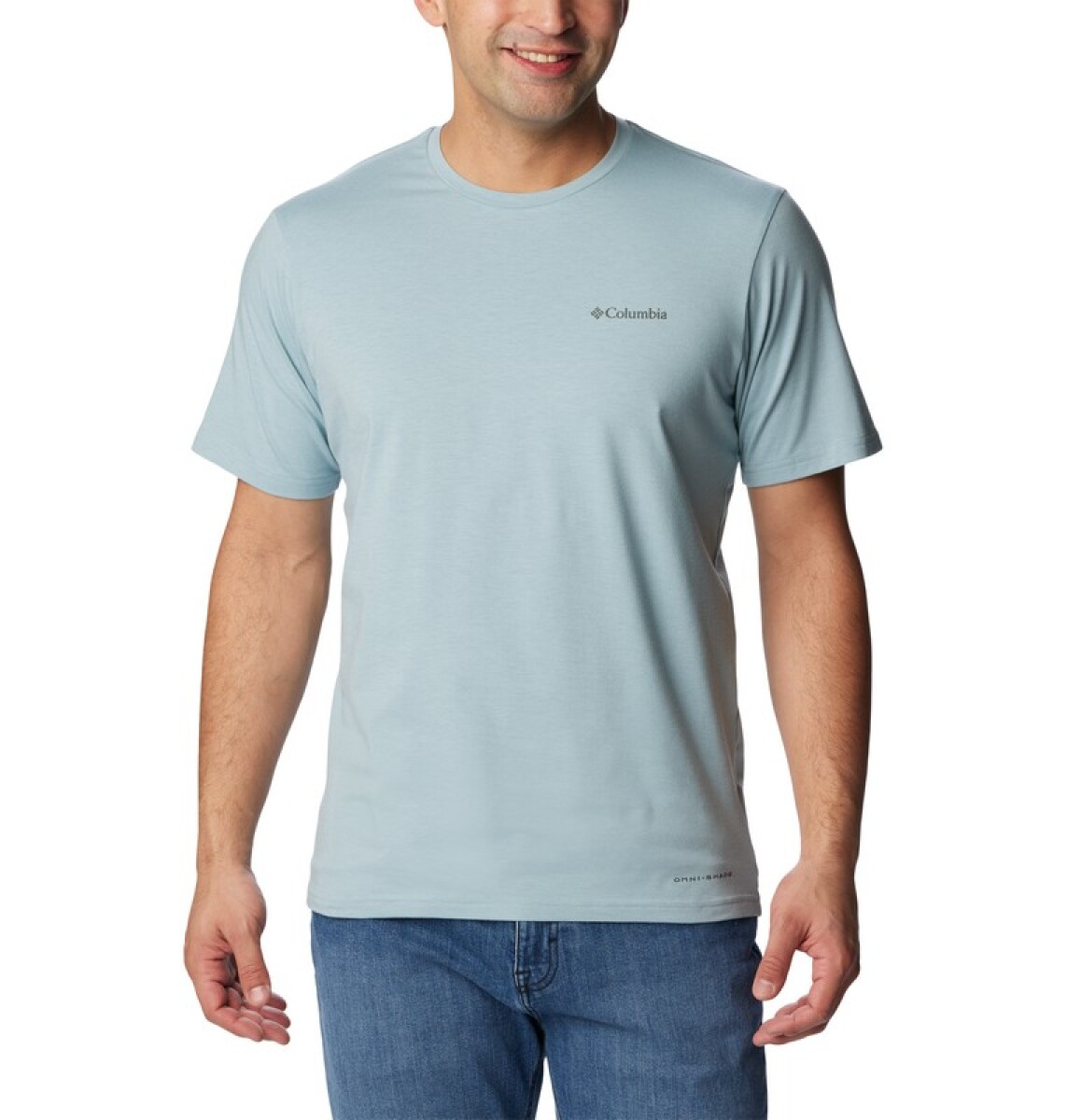 Remera Sun Trek Short Hombre - STONE BLUE 