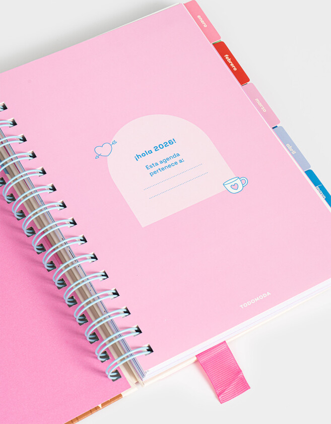 Agendas y Calendarios Estampados Agenda A5 2026 - Combinacion Multicolor