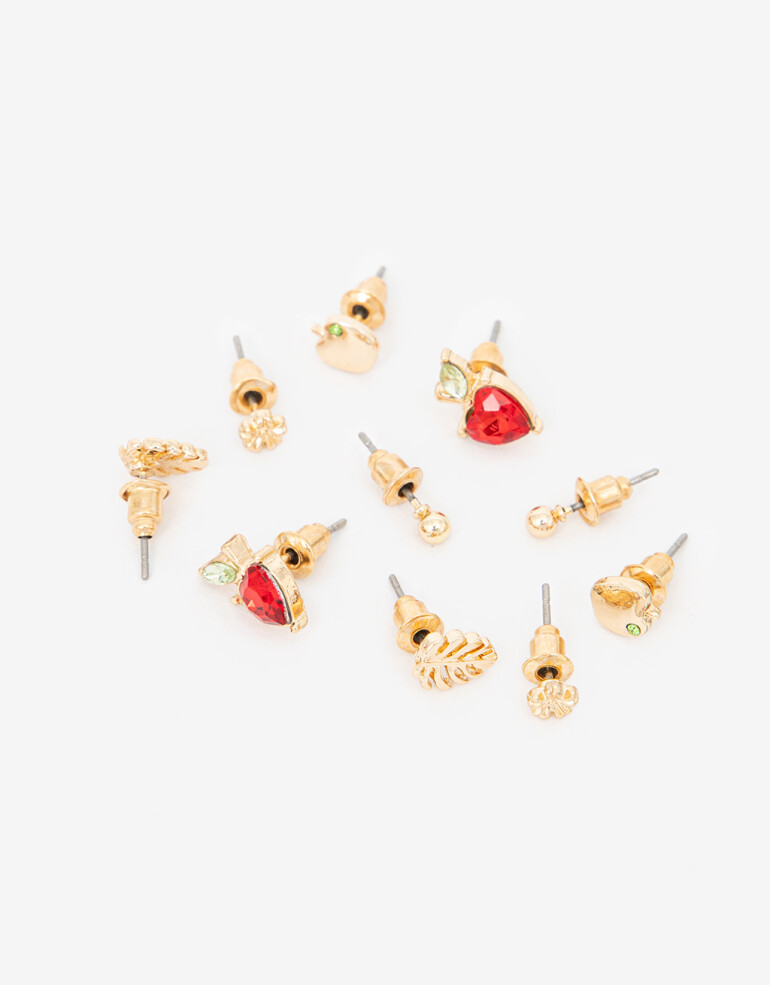 Aros Sets Metal Set De Aros Frutales - Dorado