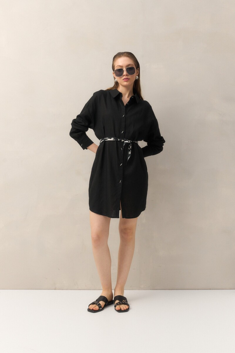 VESTIDO BASILE - Negro 