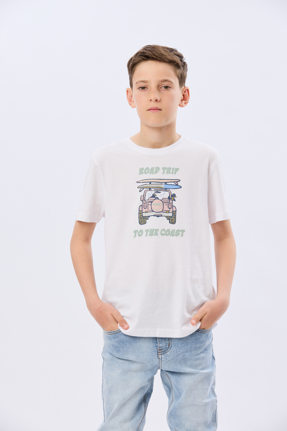 REMERA ESTAMPADA DE ALGODÓN Blanco