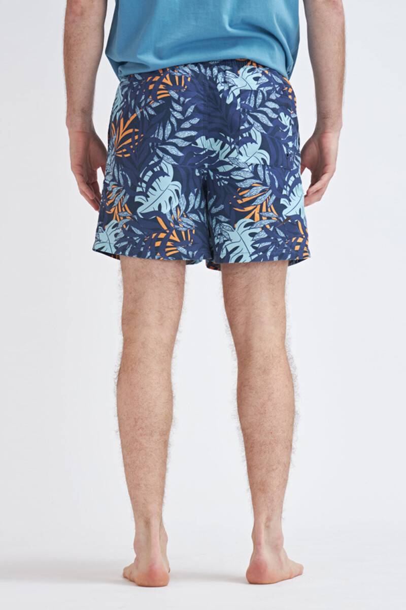 Short de baño Tropical Marino