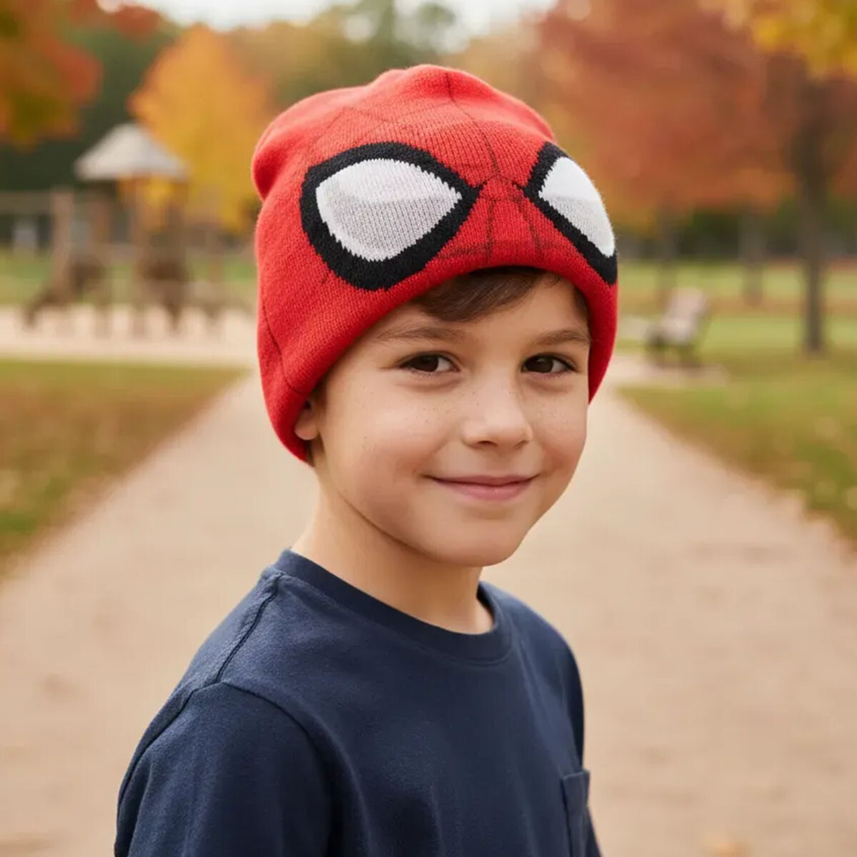 Gorro de Lana Infantil Spiderman Oficial 