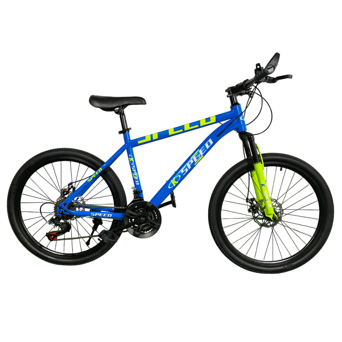 Bicicleta MTB Knex Speed Rod. 24 Azul/Blanca/Am.Flúor Ub - AZUL-BLANCO-AMARILLO 