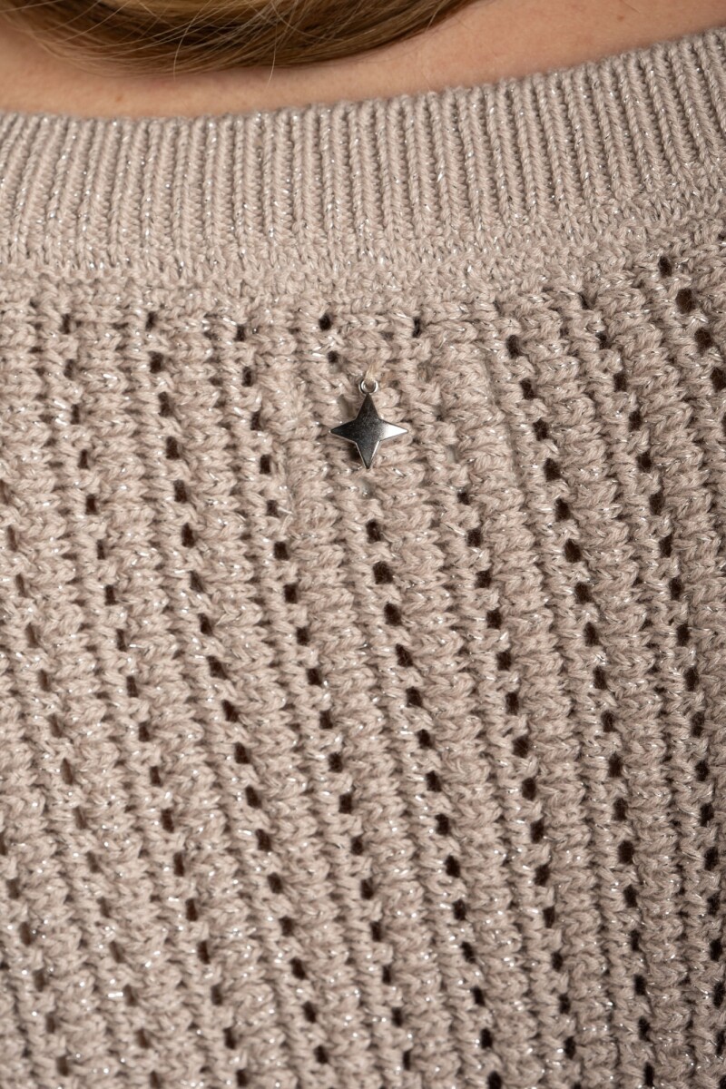 Chaleco Lurex Gris