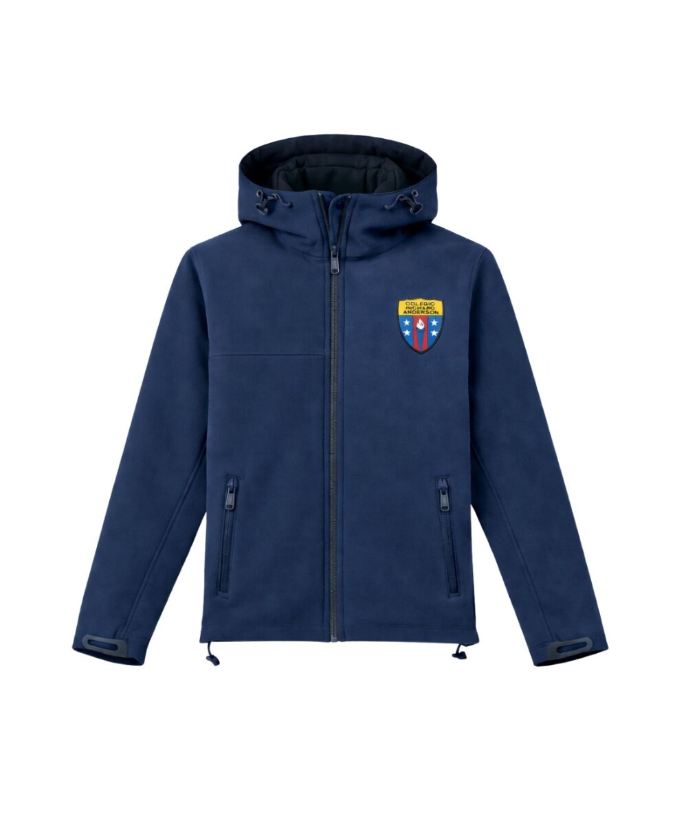 Campera Light-shell c/capucha - Navy 