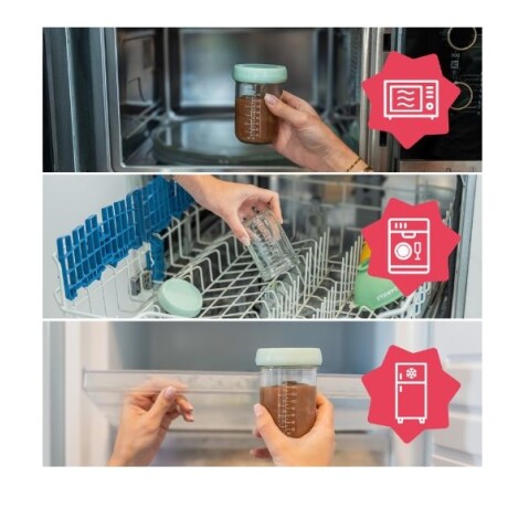 Setx2 Frascos de vidrio comida bebes Setx2 Frascos de vidrio comida bebes