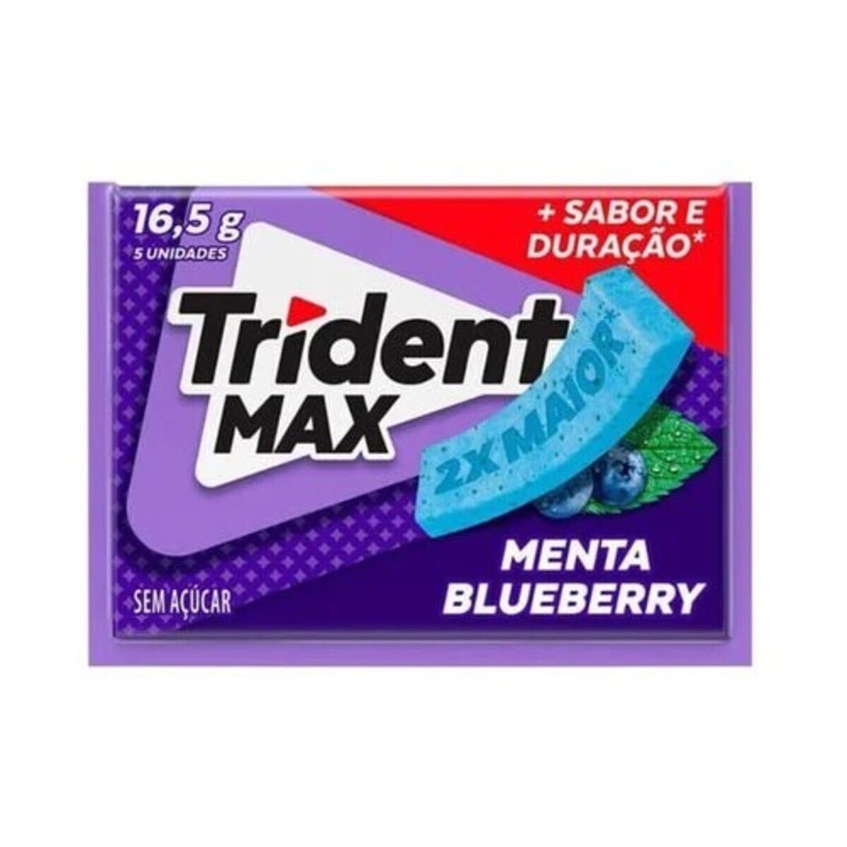 TRIDENT MAX MENTA BLUE BERRY X 14 UN 