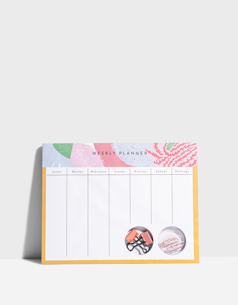 Agendas y Calendarios Planners Calendario Semanal Con Accesorios - Combinacion Multicolor