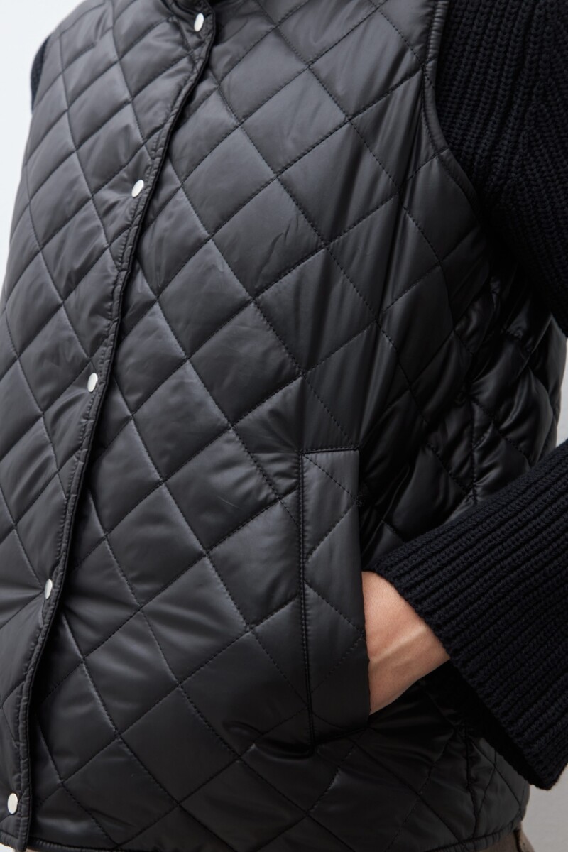 Chaleco capitoneado reversible verde oliva