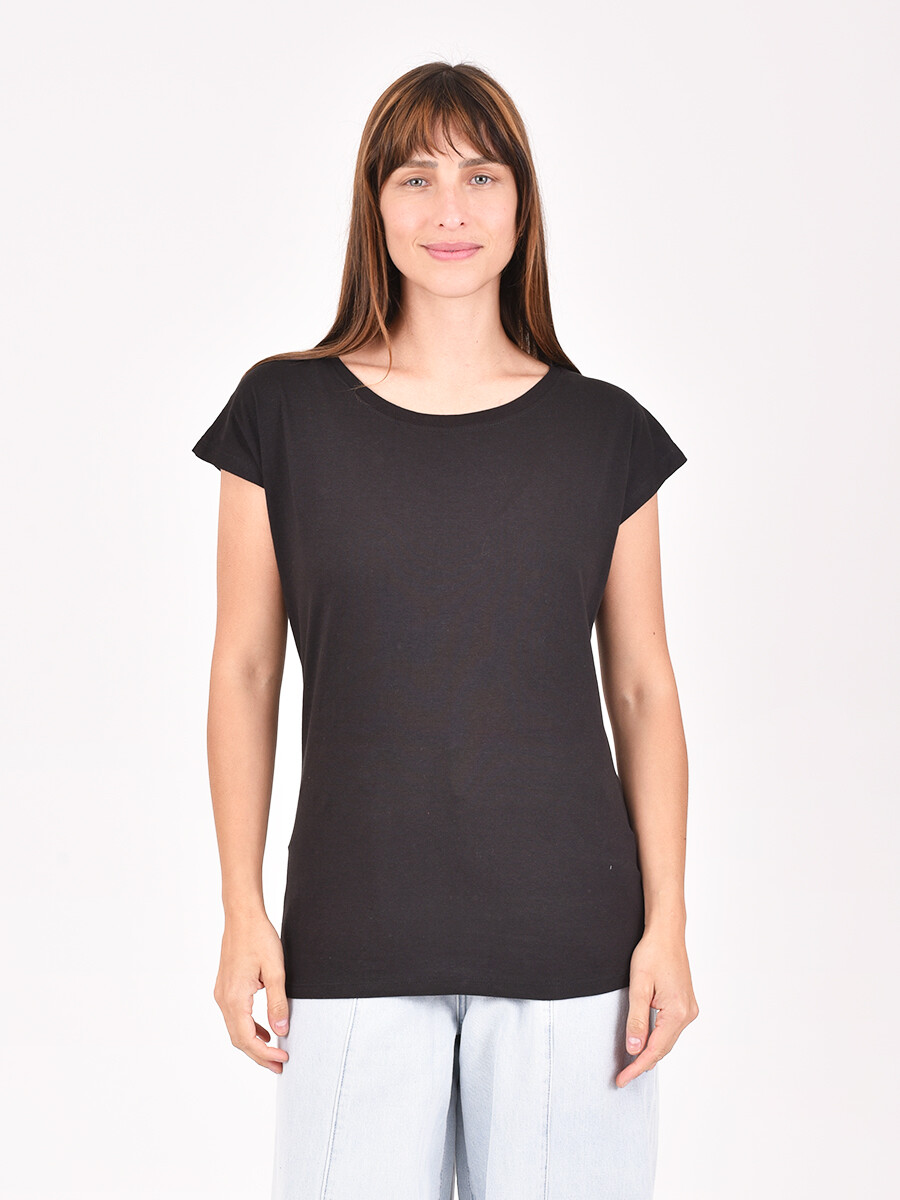 REMERA BASICA VELTO - NEGRO 