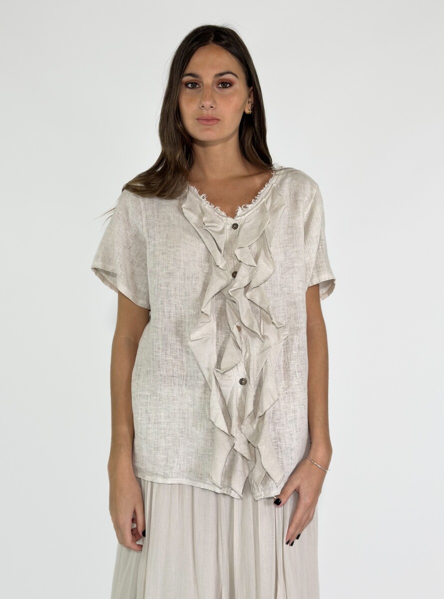 CAMISA TROPEA - BEIGE 