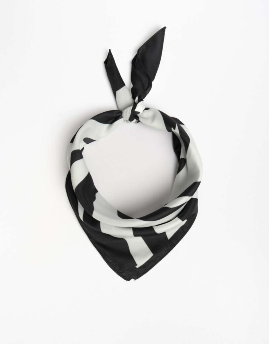 Pañuelos Raso Animal Print - Combinacion Tricolor 