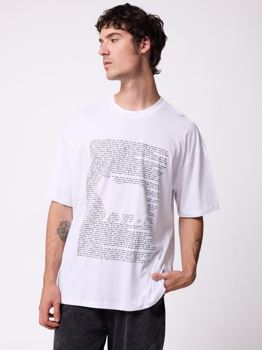 T-SHIRT BALOT DIXIE Blanco