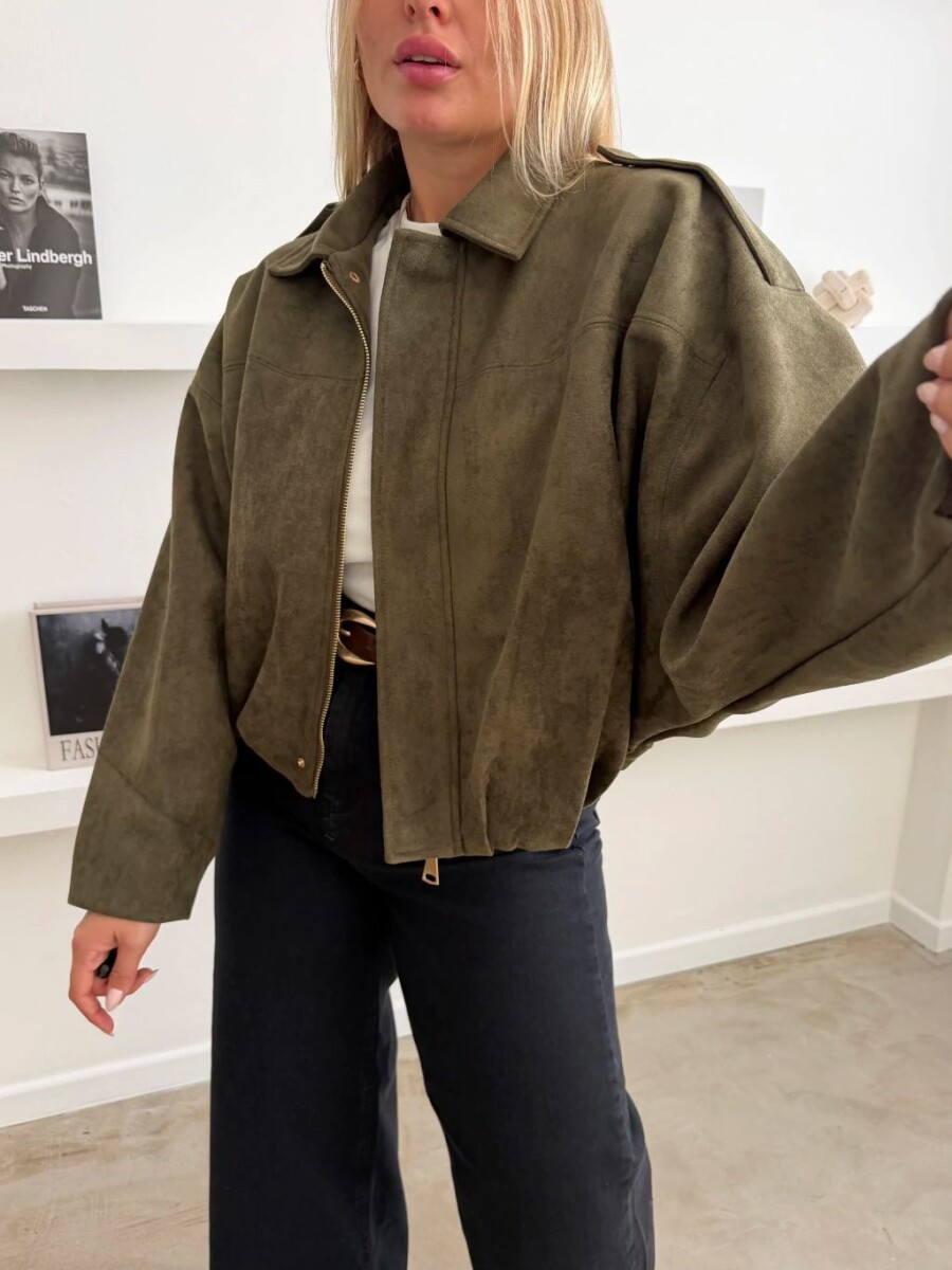 Campera VIRAL- detalle etiqueta! Líquida! - Verde 
