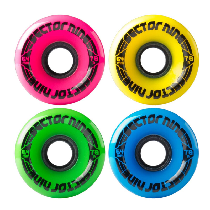 Ruedas Sector 9 64Mm 78A Nineball (Pack de 4) Ruedas Sector 9 64Mm 78A Nineball (Pack de 4)
