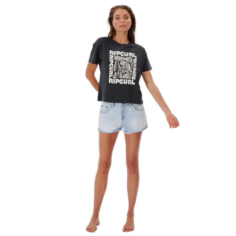 Remera Rip Curl Coral Reef Relaxed - Negro Remera Rip Curl Coral Reef Relaxed - Negro