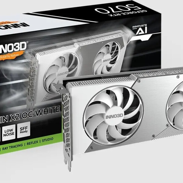 Tarjeta Gráfica Inno3d Geforce Rtx 5070 Twin X2 12 Gb Gddr7 BLANCO