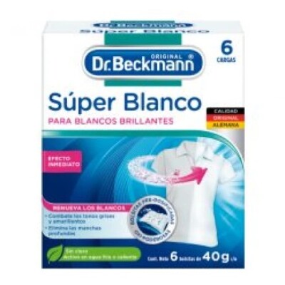 Toallitas Super Blanco Dr.beckmann 40 Grs. 6 Uds. Toallitas Super Blanco Dr.beckmann 40 Grs. 6 Uds.