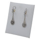 Caravanas antiguas en oro 18k de 2 tonos, brillantes y diamantes Caravanas antiguas en oro 18k de 2 tonos, brillantes y diamantes