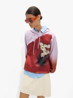 Sudadera Con Flor Estampada multicolor