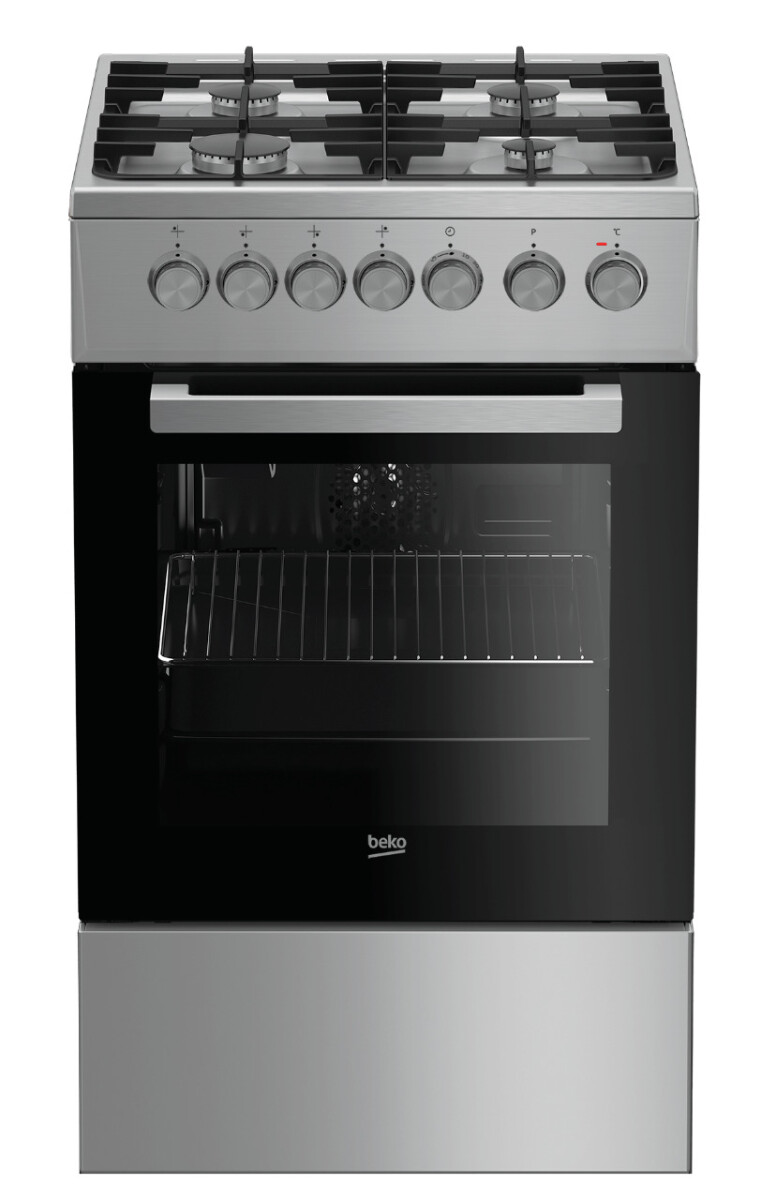 Cocina A Gas C/Horno Electrico Inox Beko Mod. FSE52130DX 