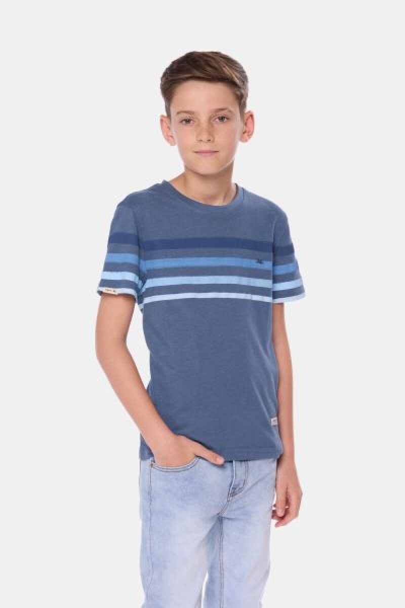 REMERA RAYADA - Piedra 