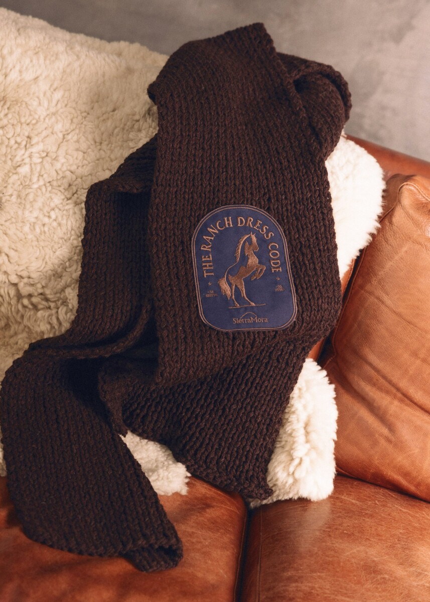 Horse Scarf - Chocolate 